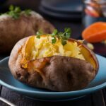 Reheating baked potatoes Best way to reheat a baked potato Warm up a baked potato Reheat baked potato in microwave Oven reheated baked potato
