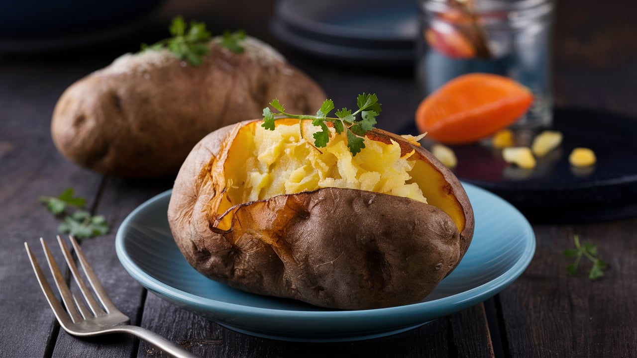 Reheating baked potatoes Best way to reheat a baked potato Warm up a baked potato Reheat baked potato in microwave Oven reheated baked potato